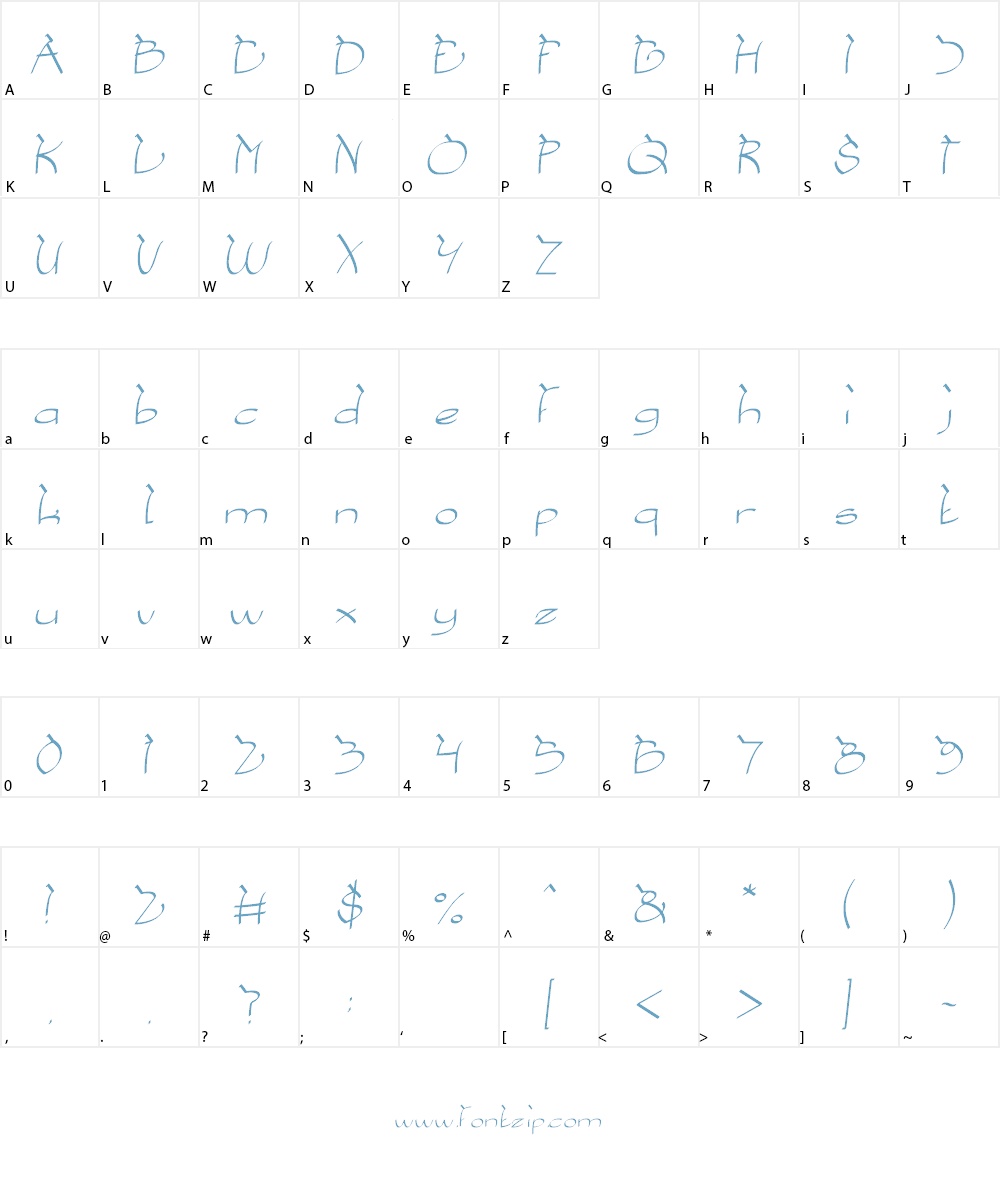 COBRA on coconut tree Font Character